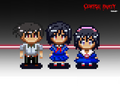 Les sprites du groupe de Satoshi.