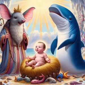 Image illustrant la Naissance du Fils de la Souris Naïve et de la Baleine malsaine